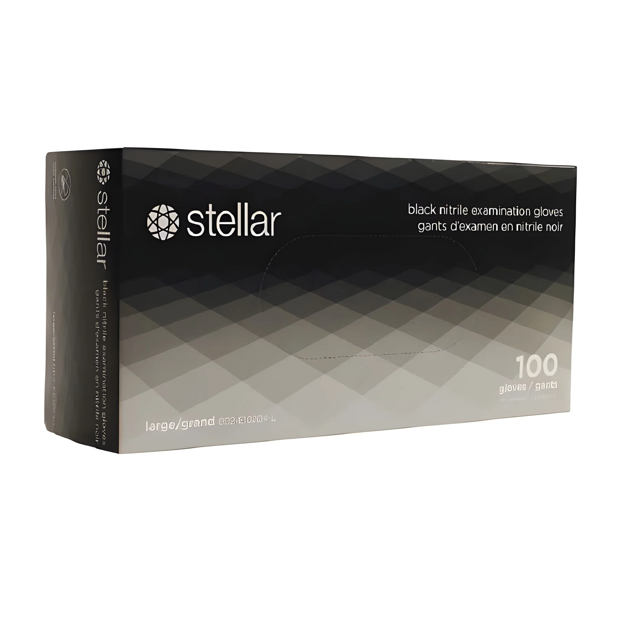 Stellar Classic Black Nitrile Gloves, PF, XLarge- 1000/Case