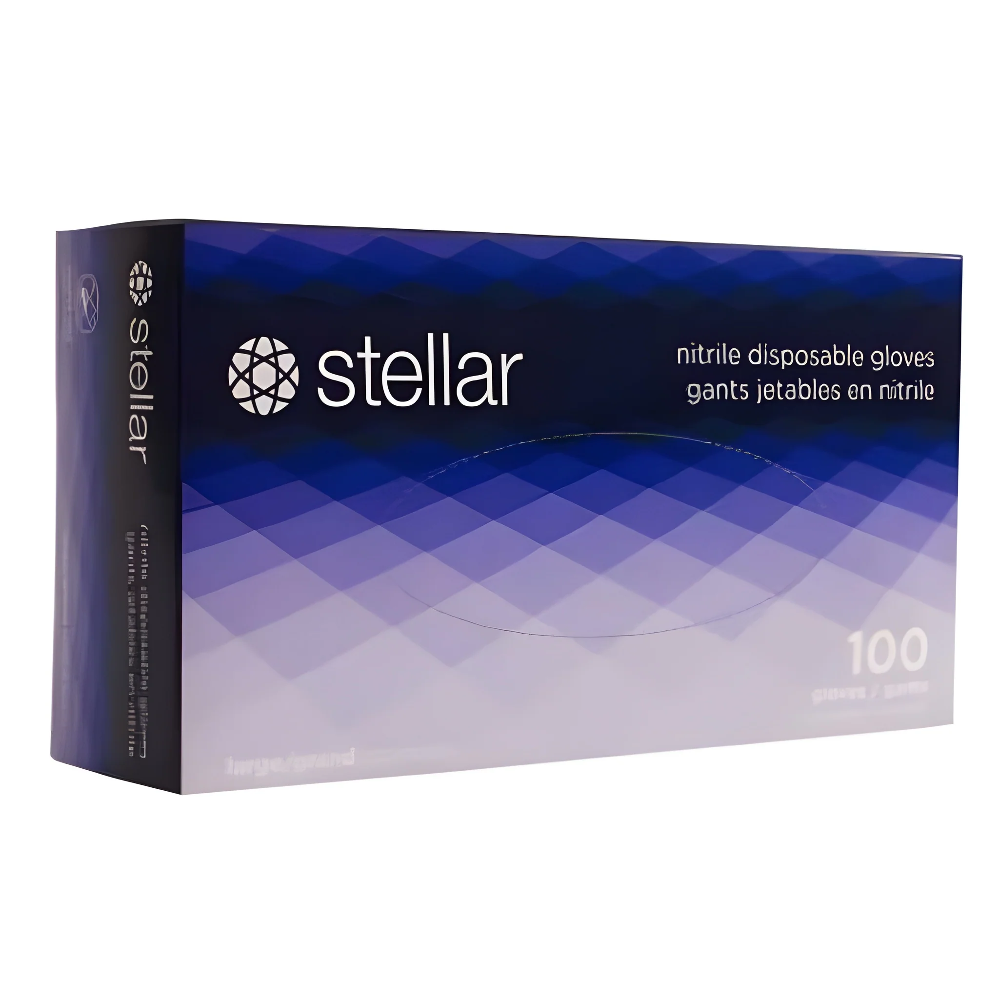 Stellar Plus Nitrile Examination Gloves, Blue, 2X-Large - 1000/Case