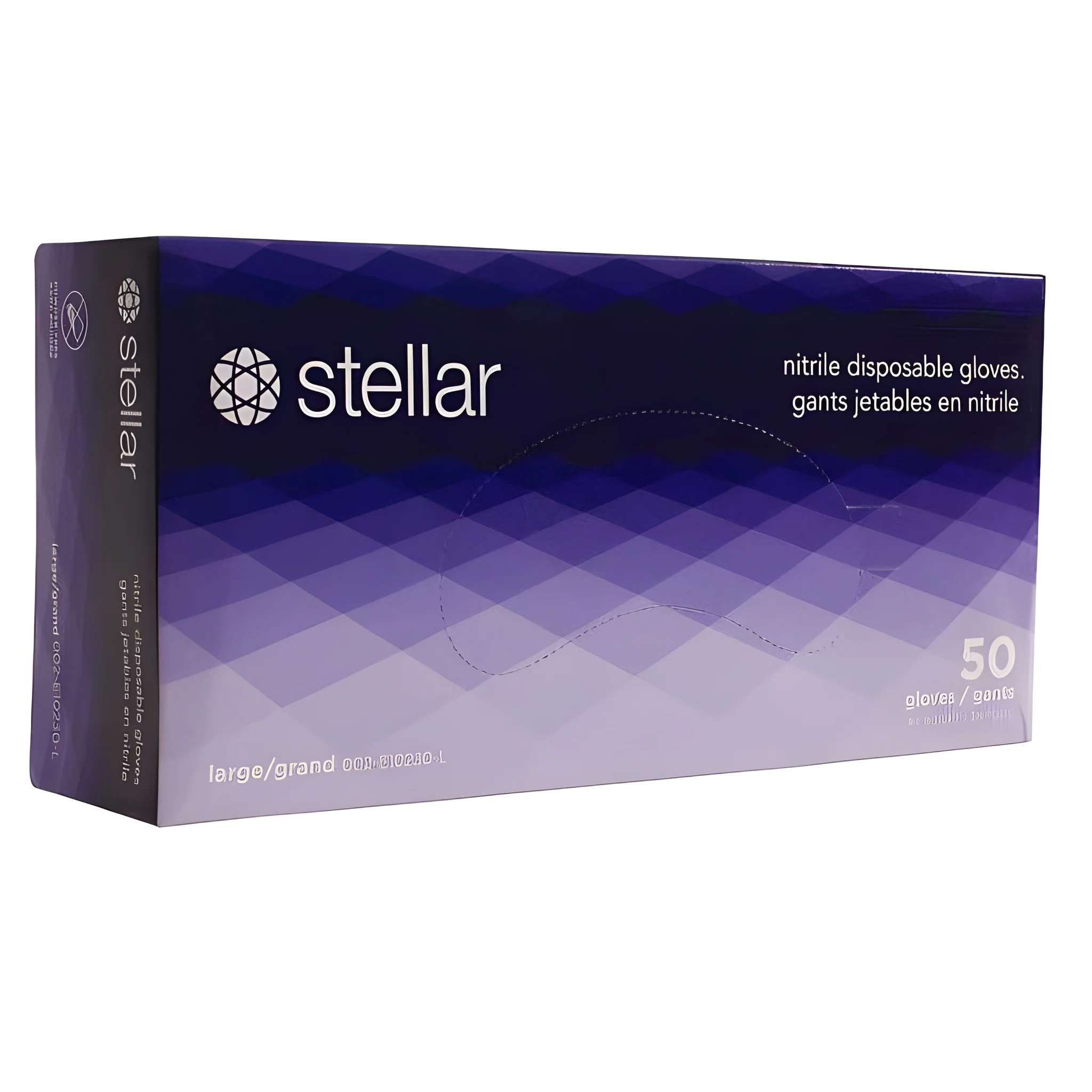 Stellar Deluxe Blue Nitrile Gloves, Large- 1000/Case