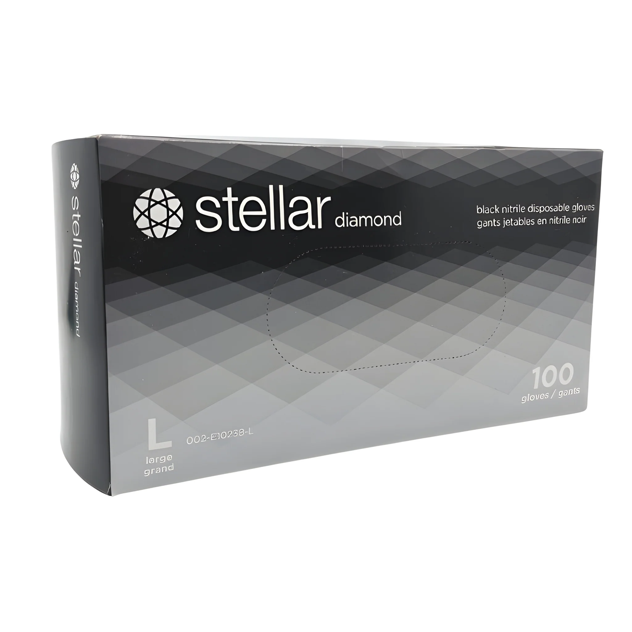Stellar Deluxe Black Diamond Grip Gloves, X Large - 1000/Case