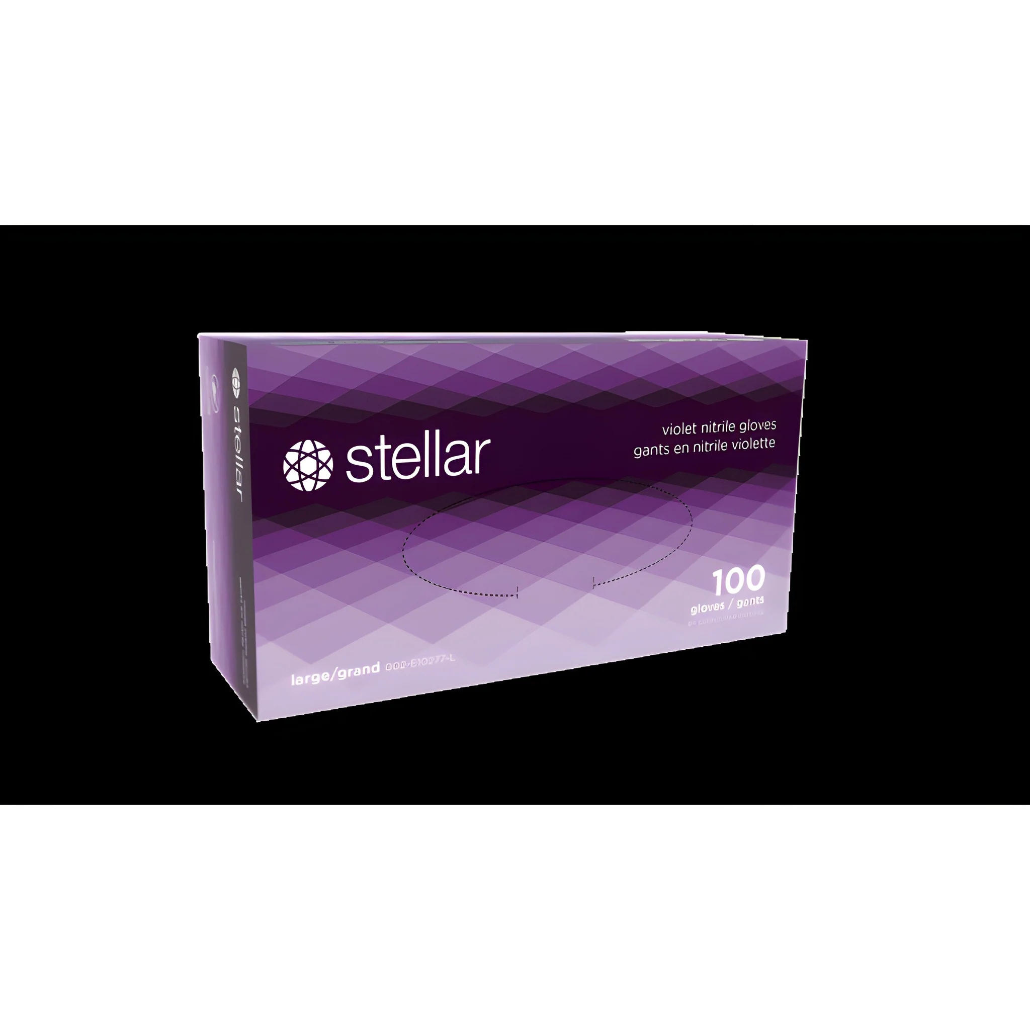 Stellar Violet Nitrile Gloves, Purple, PF, X-Large - 1000/Case