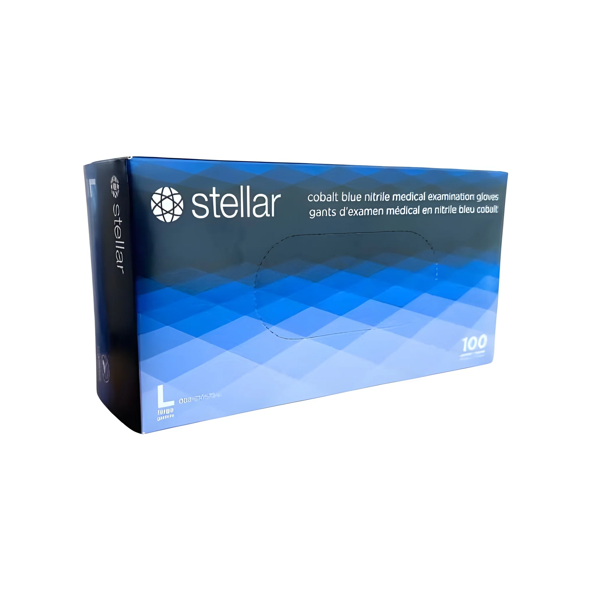 Stellar Classic Cobalt Blue Nitrile Exam Gloves , X-Large - 1000 / Case