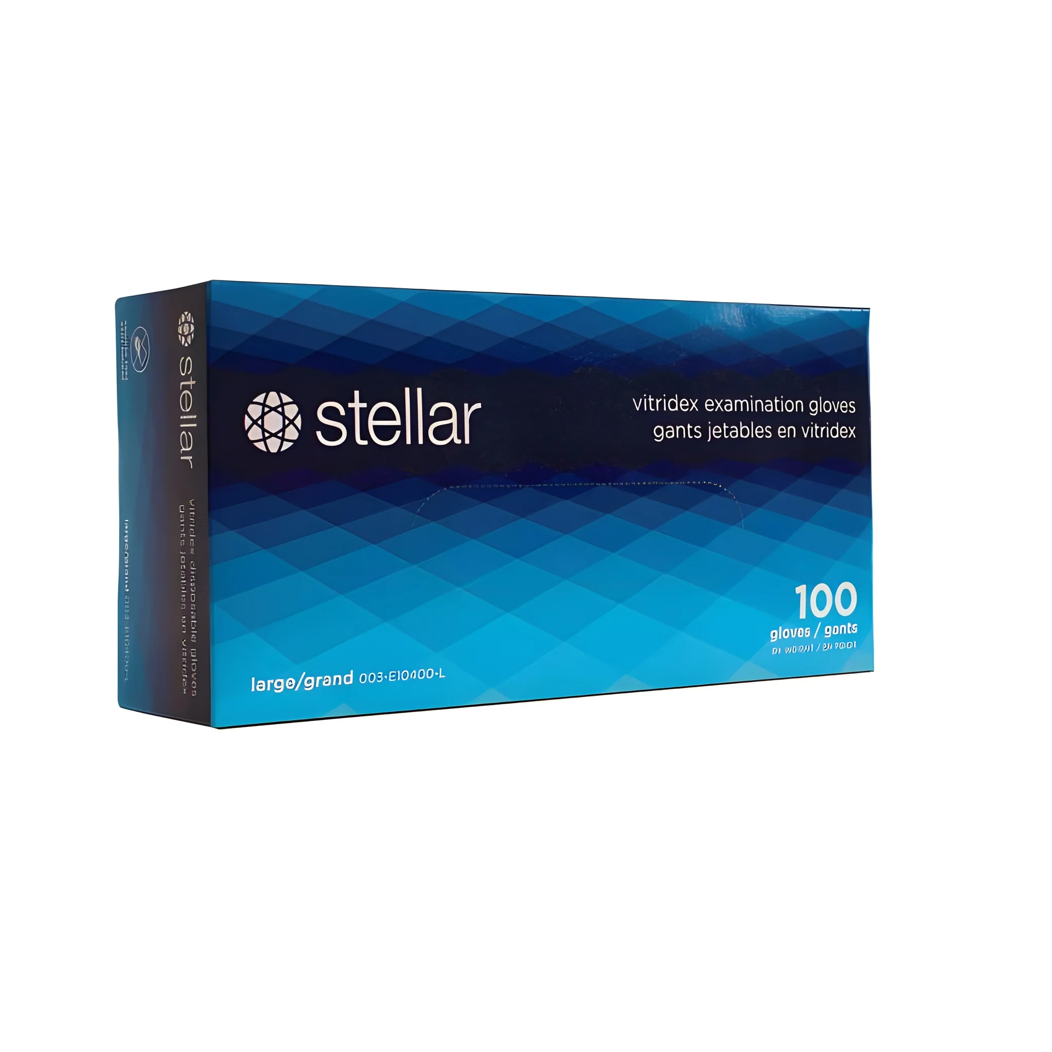 Stellar Vitridex Gloves, Blue, PF, X Large - 1000/Case