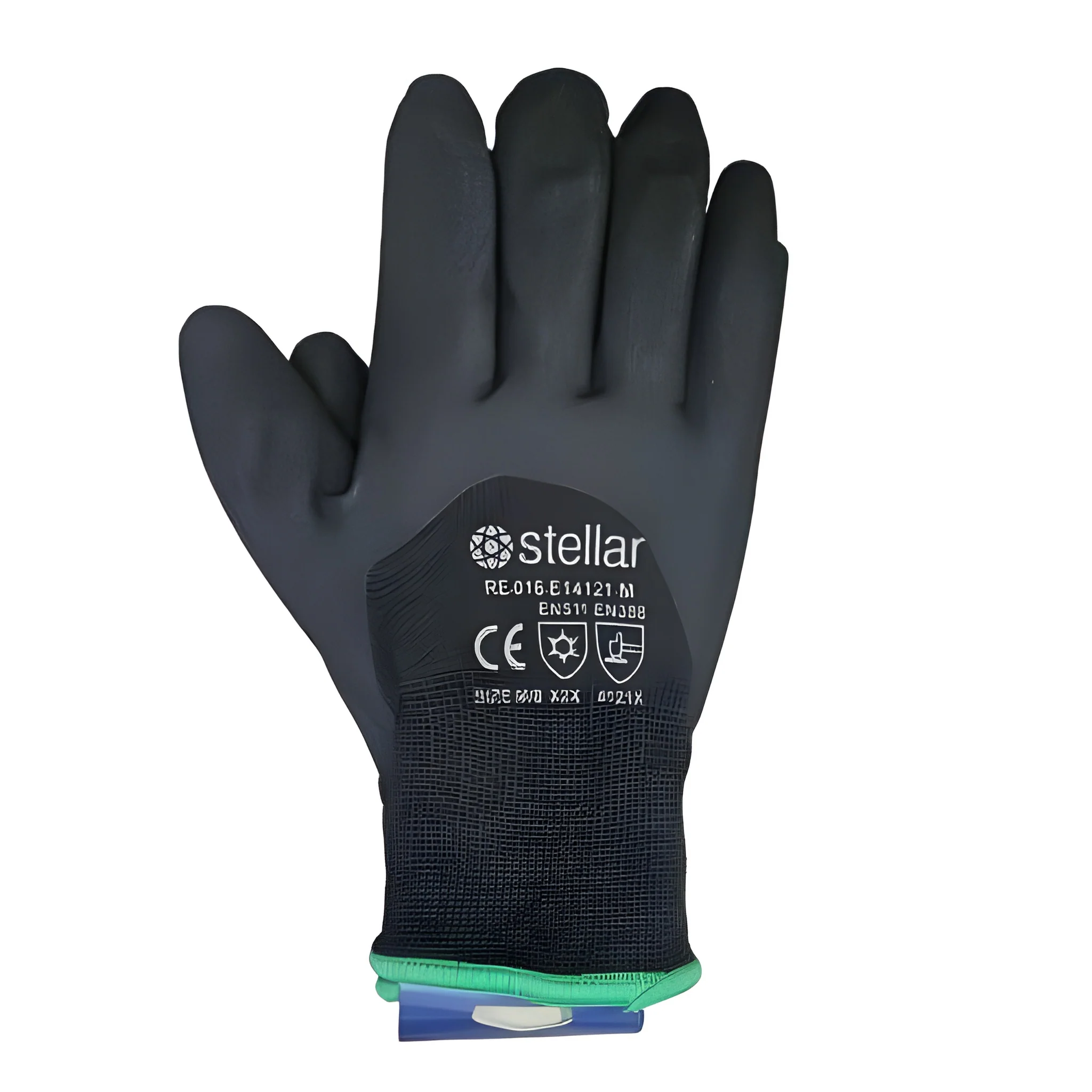 Stellar Acrylic and Nylon Double Liner 3/4 Coated Nitrile Gloves, Sandy Finish, Sz 07 (Small), 12 pairs / Bag - Image 2