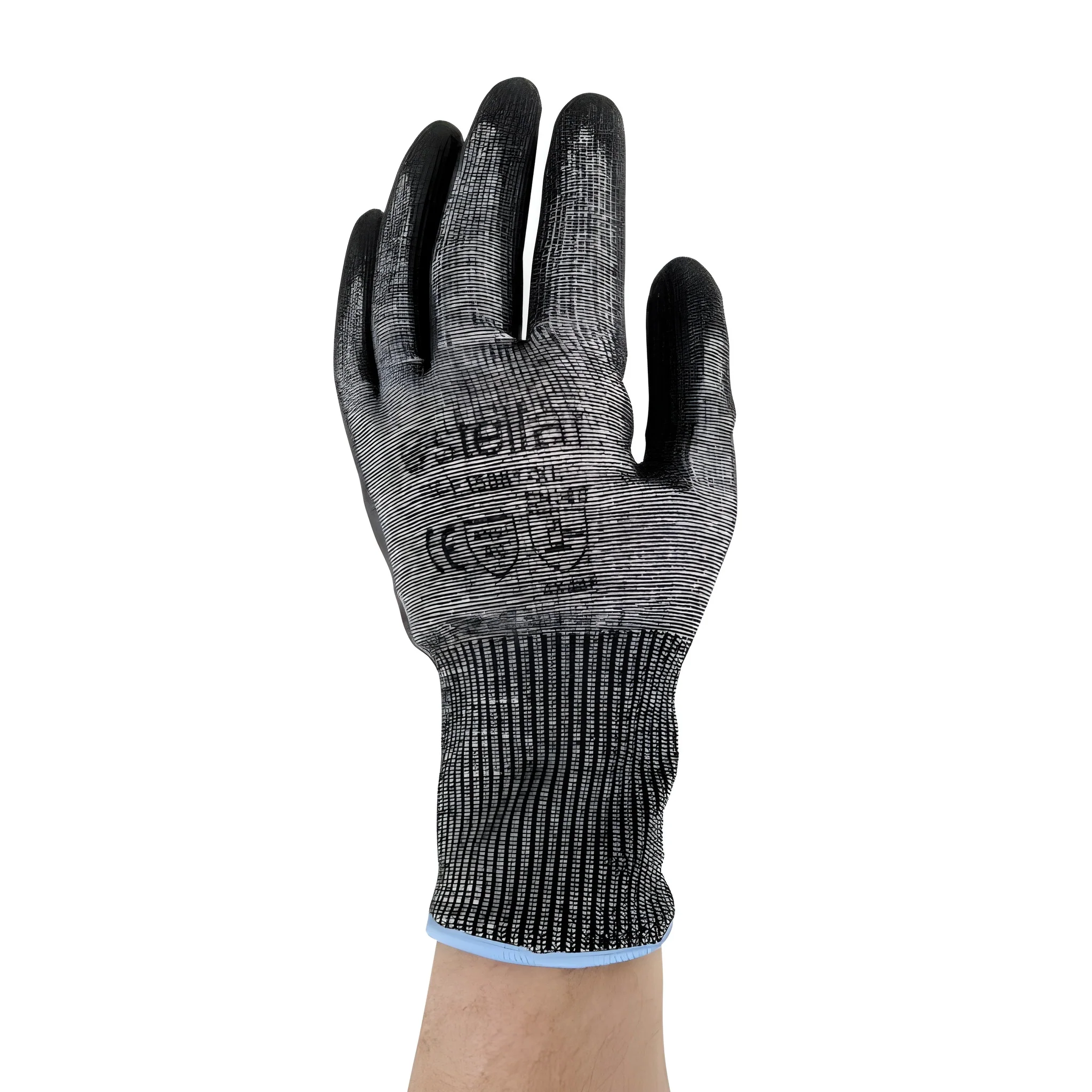 Stellar Black PU Coated Gloves, Cut Level 6, Sz 08 (Medium) - 12 Pr / Bag