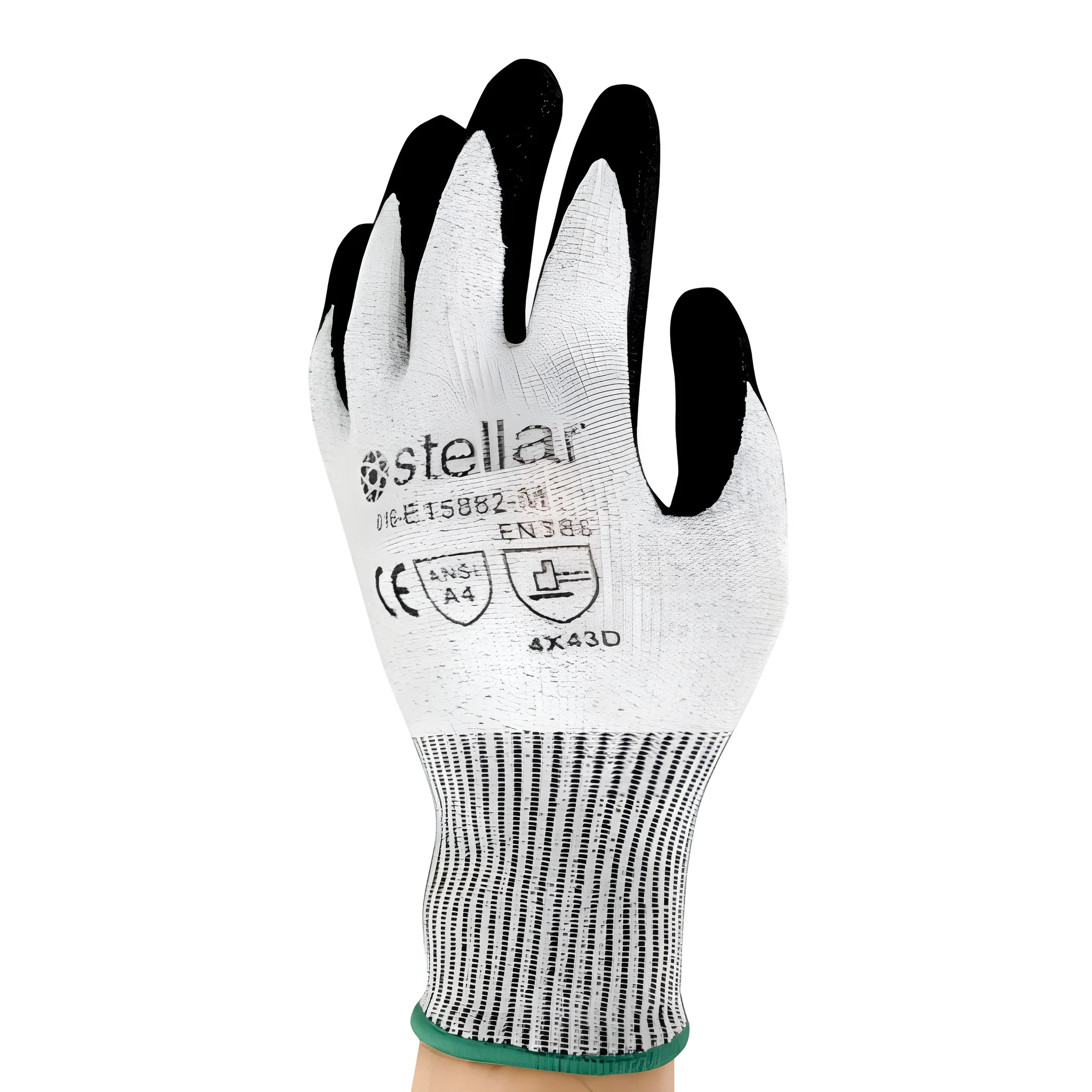 Stellar Grey Nitrile Coated Gloves, Cut Level 4, Sz 09 (Large)- 12 Pr / Bag