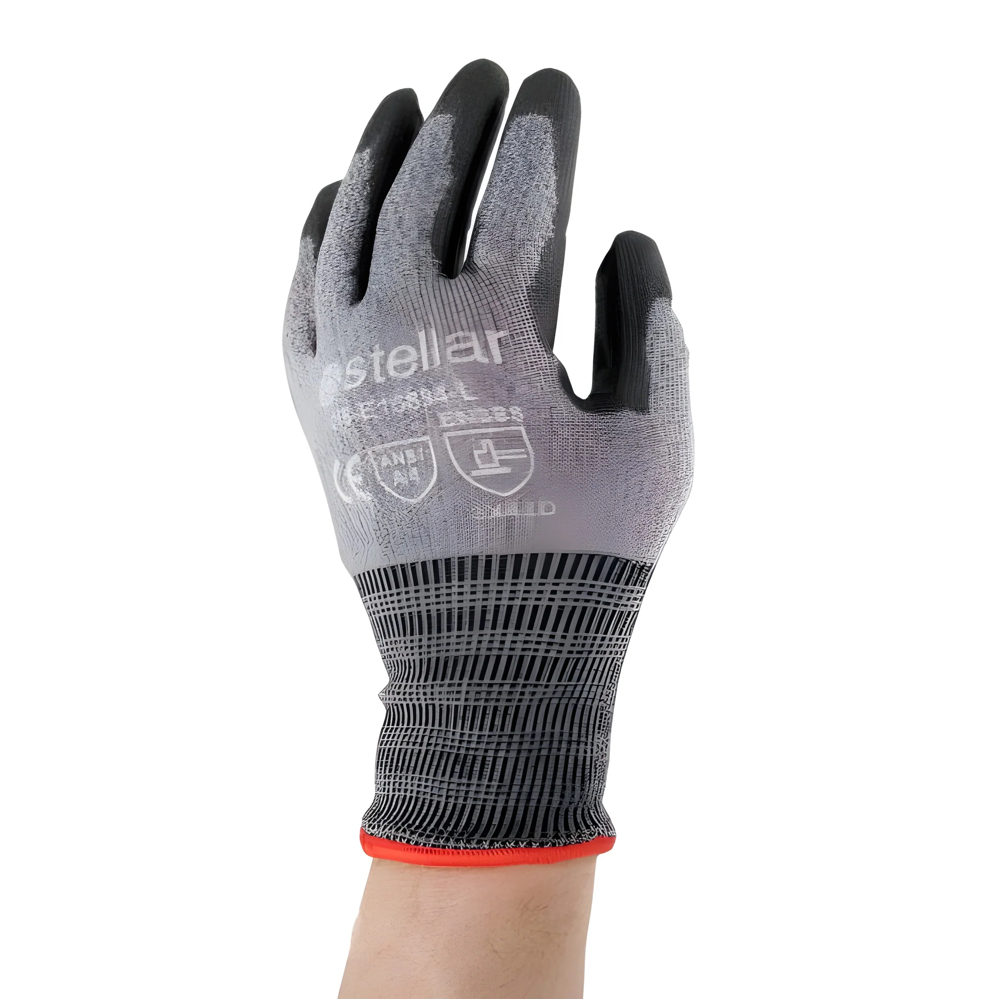 Stellar Black PU Coated Gloves, Cut Level 4, Sz 11 (2X-Large)- 12Pr / Bag