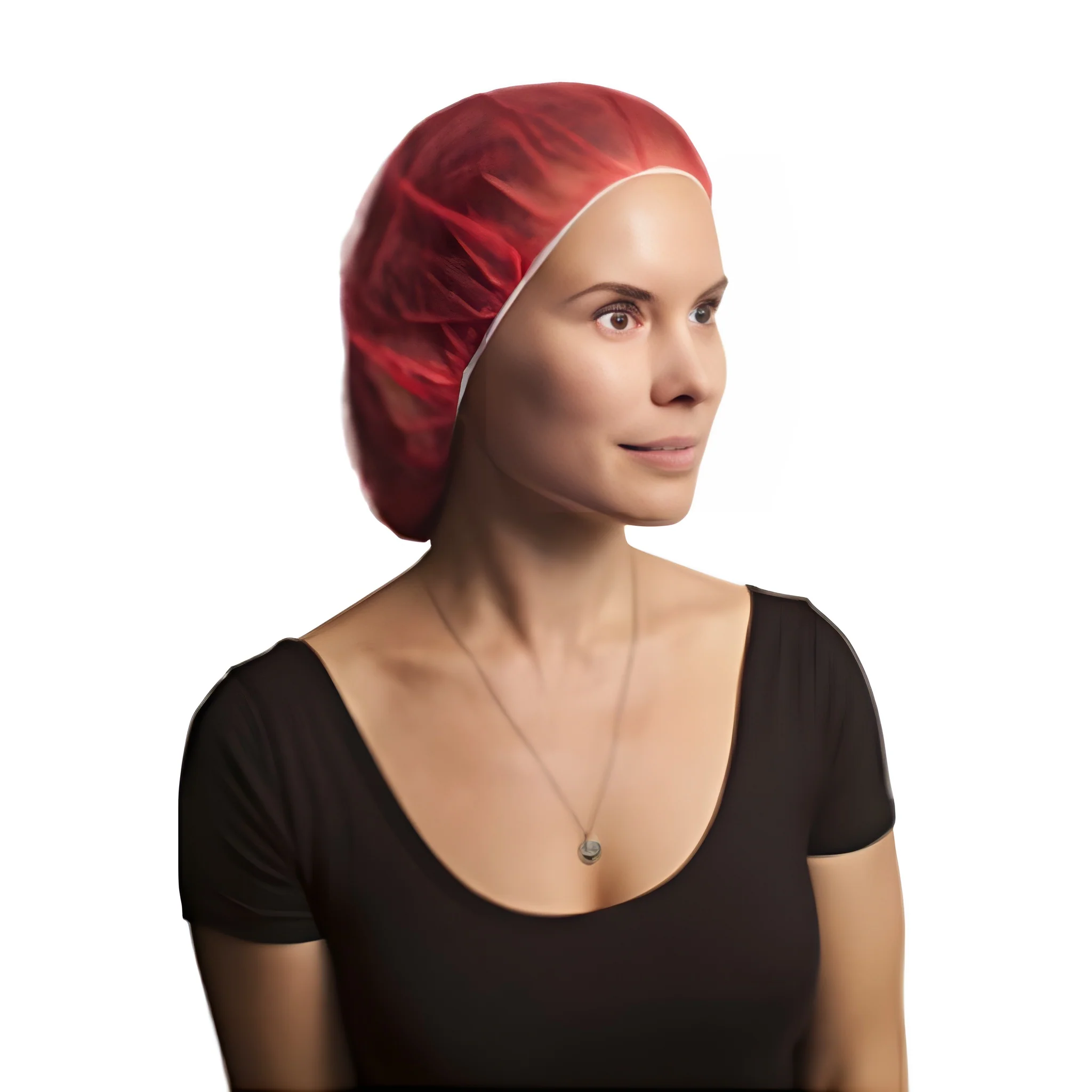 Stellar Bouffant Caps, Red, 28"-100 Caps / Bag